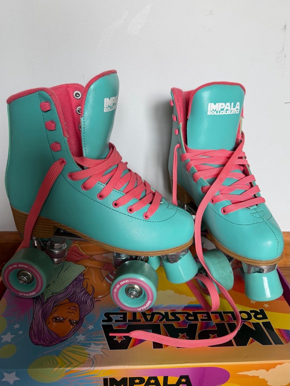 Impala Quad Retro Teal Roller Skates Women’s 5